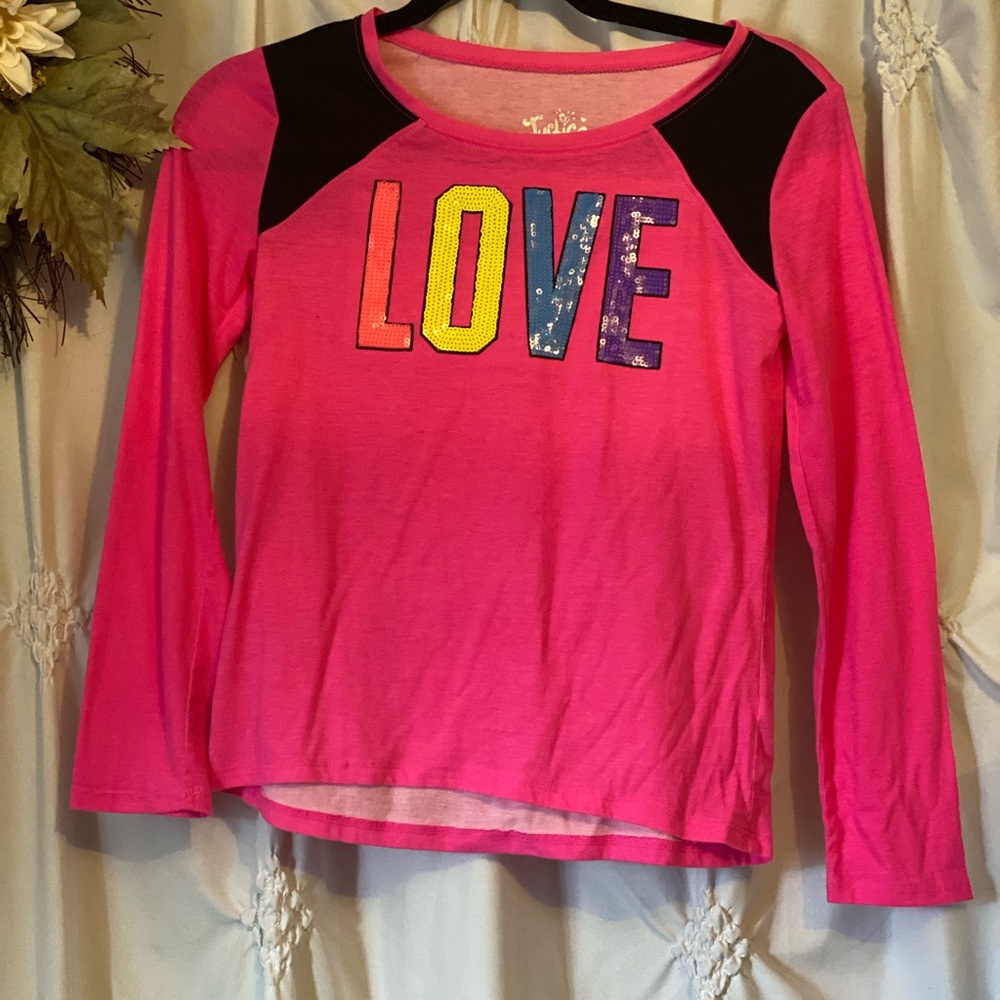 Pink long sleeve shirt